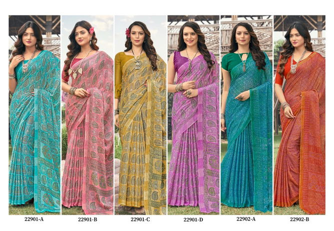 Aahana By Ruchi Printed Daily Wear Sarees Catalog